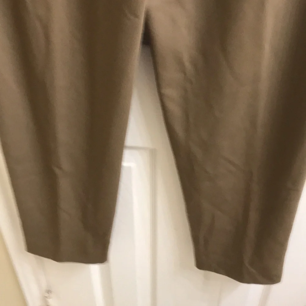 Lafayette 148 New York taupe 100% wool pants with side zipper - Picture 4 of 9